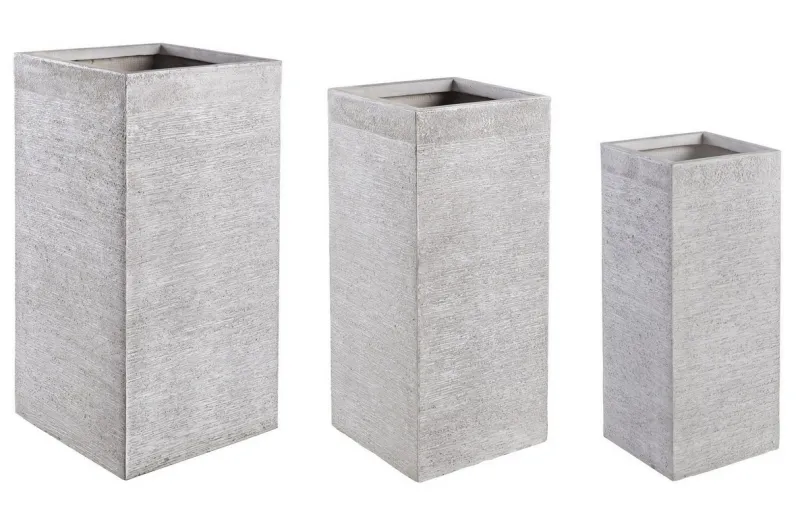 New Bizzotto SET3 VASO GRAFFITI QU BIANCO ALTO