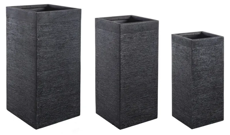 Bizzotto SET3 VASO GRAFFITI QU NERO ALTO