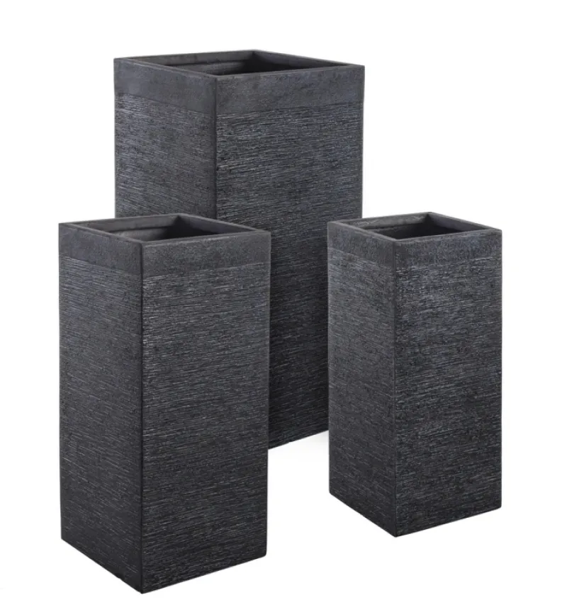 Bizzotto SET3 VASO GRAFFITI QU NERO ALTO