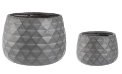 Hot Bizzotto SET2 VASO PYRAMID CIOTOLA ANTRACITE