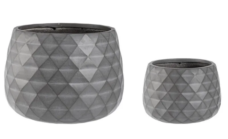 Hot Bizzotto SET2 VASO PYRAMID CIOTOLA ANTRACITE