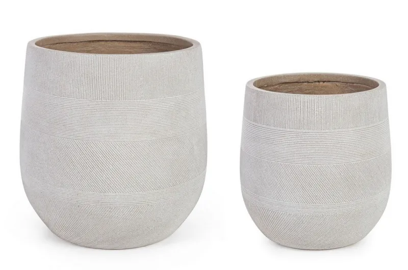 Hot Bizzotto SET2 VASO RIGO BOMB BEIGE ALTO