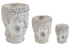 Discount Bizzotto SET3 VASO TESTA BUDDHA
