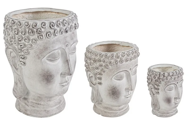 Discount Bizzotto SET3 VASO TESTA BUDDHA
