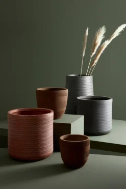 Discount Bizzotto SET4 VASO TRESSAGE CIL ANTRACITE