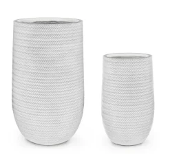 Best Bizzotto SET2 VASO TRESSAGE TO ALTO BIANCO