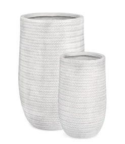 Best Bizzotto SET2 VASO TRESSAGE TO ALTO BIANCO