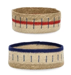 Sale Bizzotto SET2 VASSOIO DECORAT NINH NAT BLU ROSSO