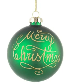 Sale Bizzotto SFERA VT MERRY CHRISTMAS VERDE D80