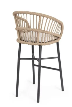 Clearance Bizzotto SGABELLO BAR C-C ODIVELAS BEIGE