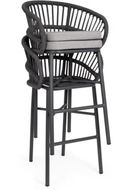 Sale Bizzotto SGABELLO BAR C-C ODIVELAS ANTRACITE