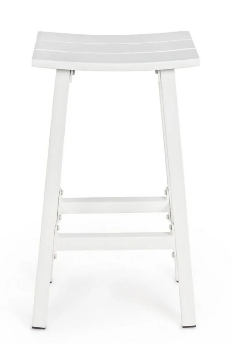 Discount Bizzotto SGABELLO BAR IN ALLUMINIO BIANCO YK11 - SKIPPER