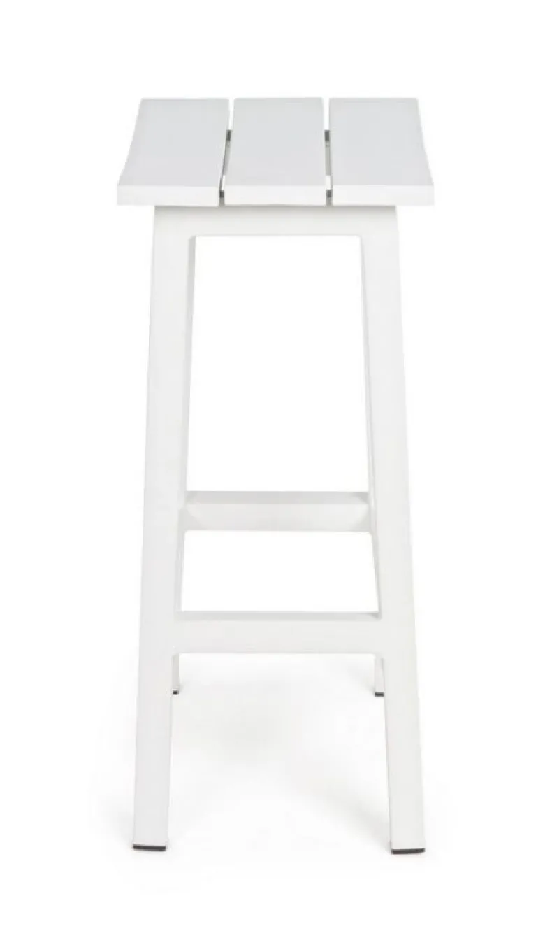 Discount Bizzotto SGABELLO BAR IN ALLUMINIO BIANCO YK11 - SKIPPER