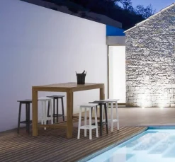 Discount Bizzotto SGABELLO BAR IN ALLUMINIO BIANCO YK11 - SKIPPER