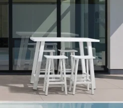 Discount Bizzotto SGABELLO BAR IN ALLUMINIO BIANCO YK11 - SKIPPER