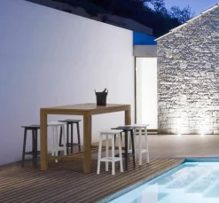 Discount Bizzotto SGABELLO BAR IN ALLUMINIO BIANCO YK11 - SKIPPER