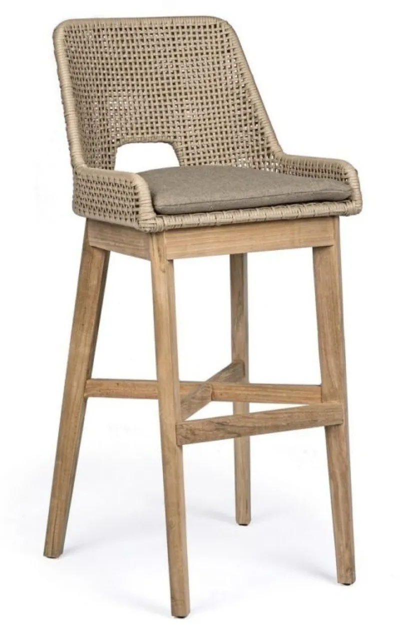 Clearance Bizzotto SGABELLO BAR IN CORDA PER ESTERNO TOROTRA - HESPERIA