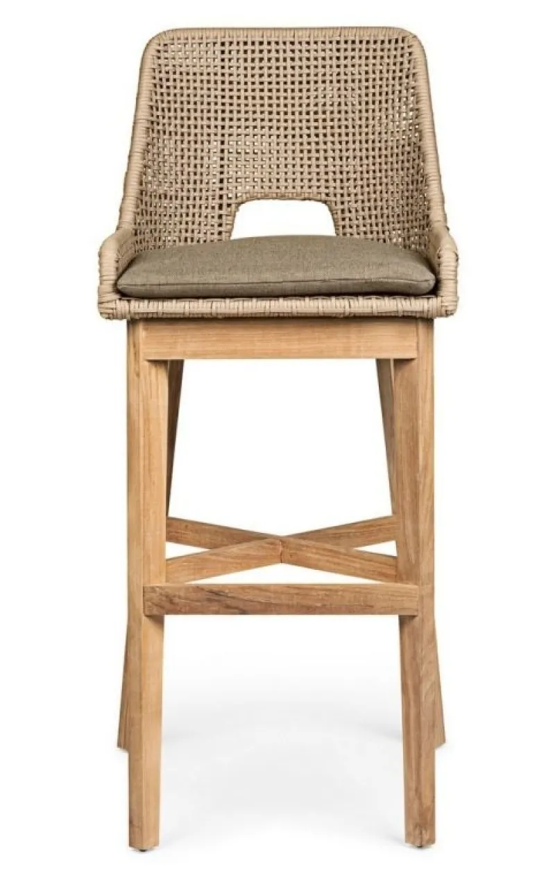 Clearance Bizzotto SGABELLO BAR IN CORDA PER ESTERNO TOROTRA - HESPERIA