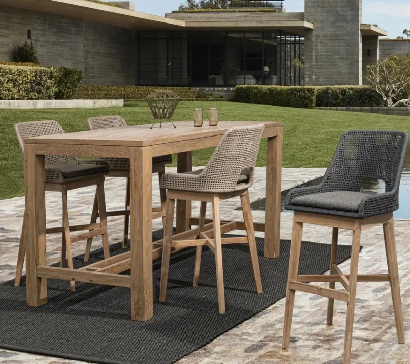 Clearance Bizzotto SGABELLO BAR IN CORDA PER ESTERNO TOROTRA - HESPERIA