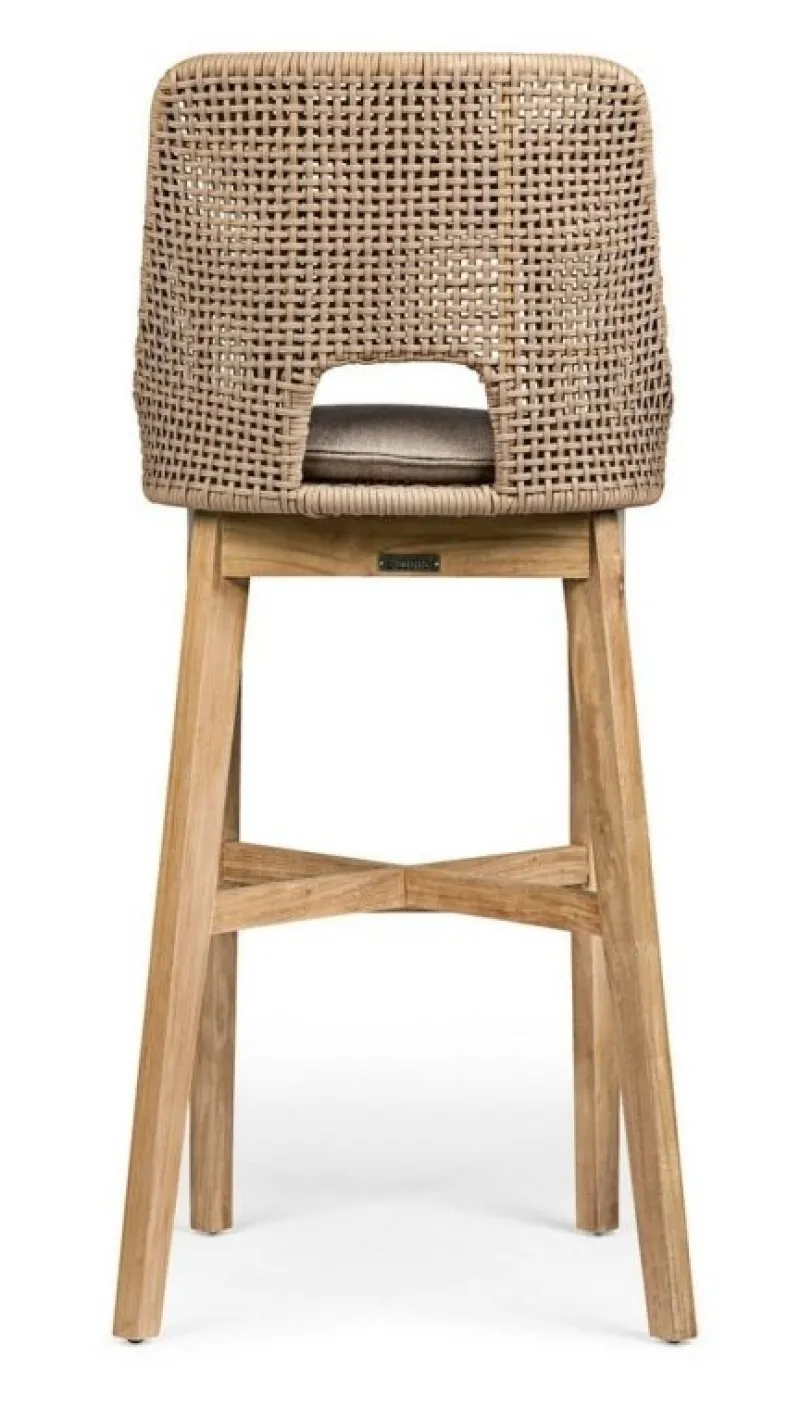 Clearance Bizzotto SGABELLO BAR IN CORDA PER ESTERNO TOROTRA - HESPERIA