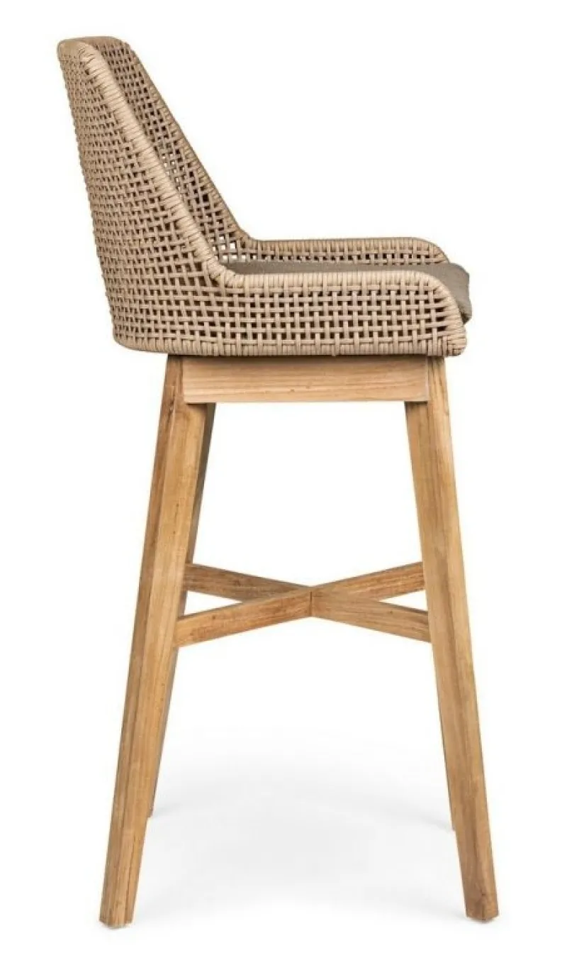 Clearance Bizzotto SGABELLO BAR IN CORDA PER ESTERNO TOROTRA - HESPERIA