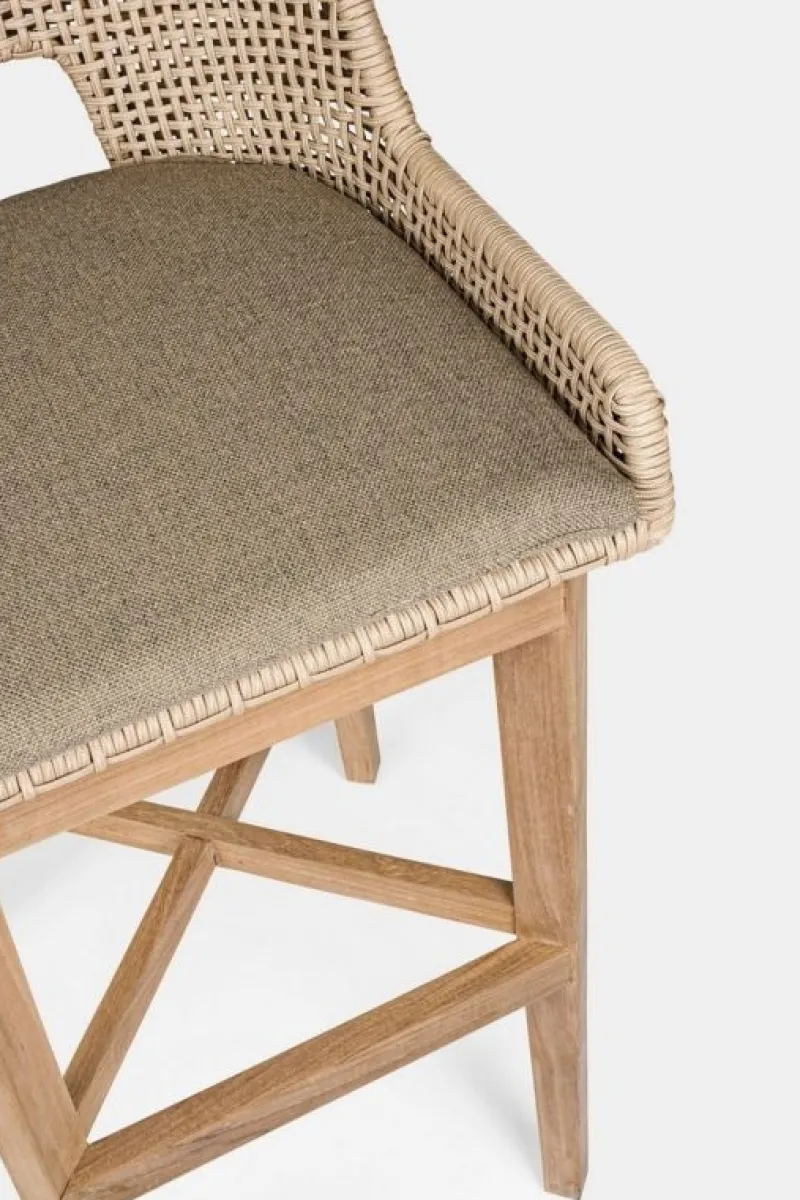 Clearance Bizzotto SGABELLO BAR IN CORDA PER ESTERNO TOROTRA - HESPERIA