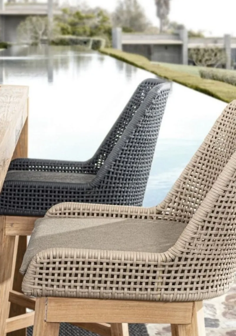 Clearance Bizzotto SGABELLO BAR IN CORDA PER ESTERNO TOROTRA - HESPERIA