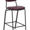 Outlet Bizzotto SGABELLO BAR IN ECOPELLE BORDEAUX - DEBBIE