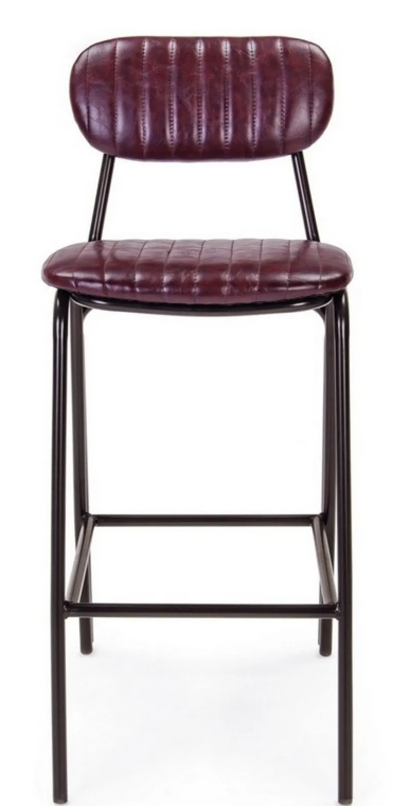 Outlet Bizzotto SGABELLO BAR IN ECOPELLE BORDEAUX - DEBBIE