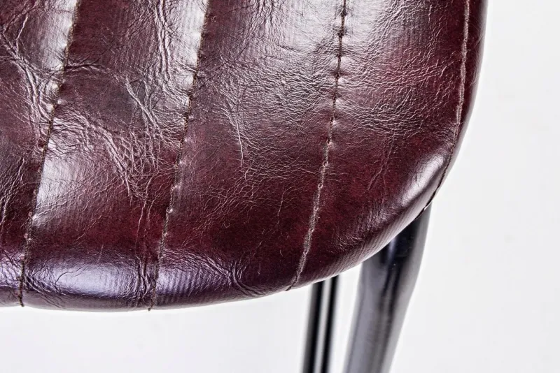 Outlet Bizzotto SGABELLO BAR IN ECOPELLE BORDEAUX - DEBBIE