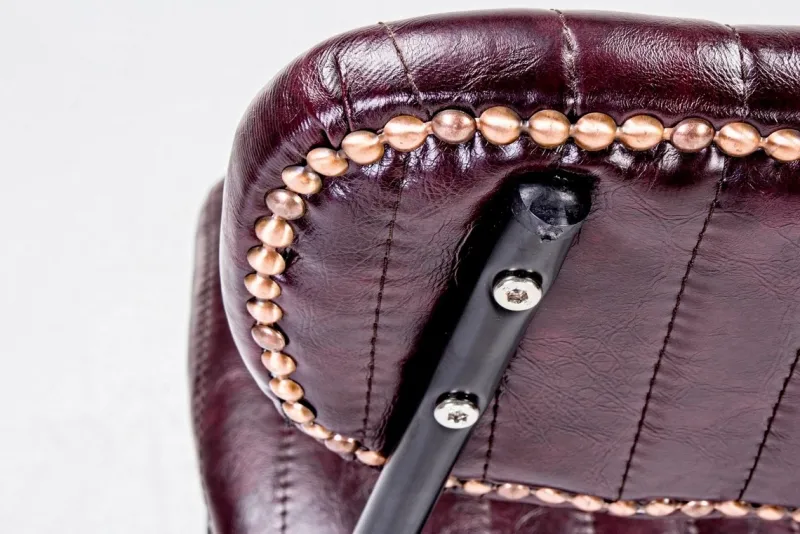 Outlet Bizzotto SGABELLO BAR IN ECOPELLE BORDEAUX - DEBBIE