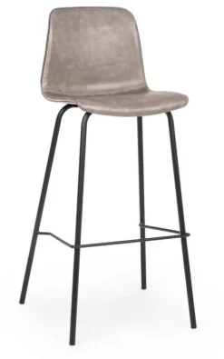 Discount Bizzotto SGABELLO BAR IN ECOPELLE BEIGE - KYRA
