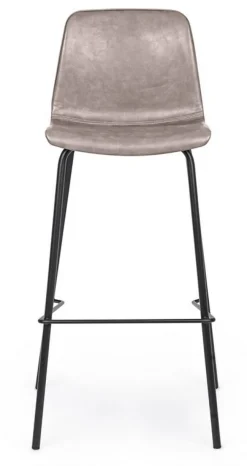 Discount Bizzotto SGABELLO BAR IN ECOPELLE BEIGE - KYRA