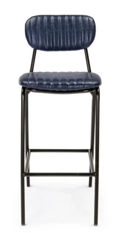 Best Bizzotto SGABELLO BAR IN ECOPELLE BLU - DEBBIE