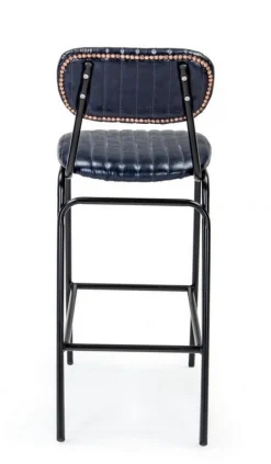 Best Bizzotto SGABELLO BAR IN ECOPELLE BLU - DEBBIE