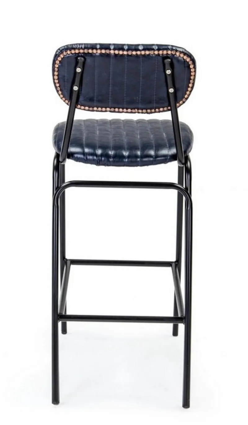 Best Bizzotto SGABELLO BAR IN ECOPELLE BLU - DEBBIE