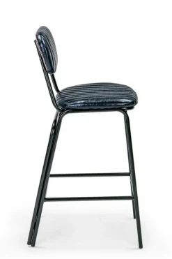 Best Bizzotto SGABELLO BAR IN ECOPELLE BLU - DEBBIE