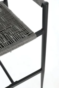 Best Bizzotto SGABELLO BAR JANDIA ANTRACITE/GRIGIO