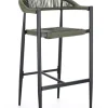 Discount Bizzotto SGABELLO BAR JANDIA ANTRACITE/VERDE