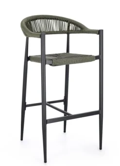 Discount Bizzotto SGABELLO BAR JANDIA ANTRACITE/VERDE