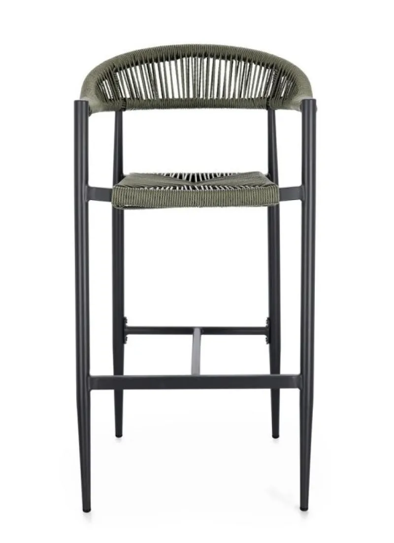 Discount Bizzotto SGABELLO BAR JANDIA ANTRACITE/VERDE