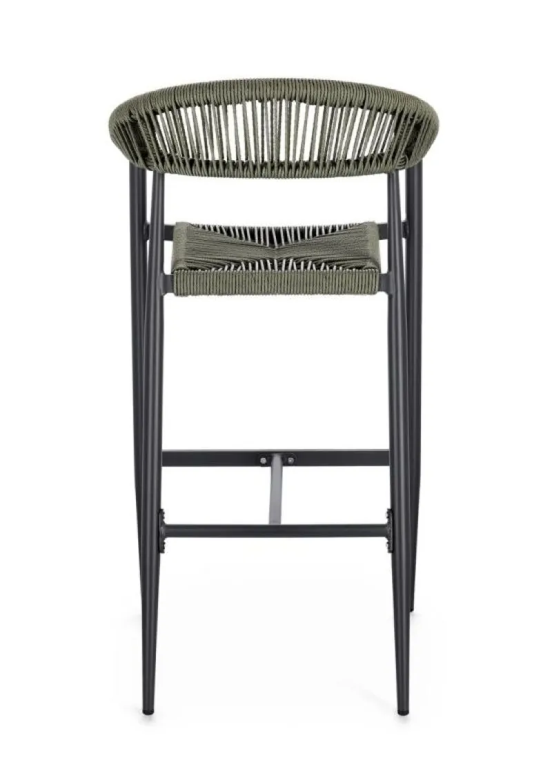 New Bizzotto SGABELLO BAR JANDIA ANTRACITE/VERDE