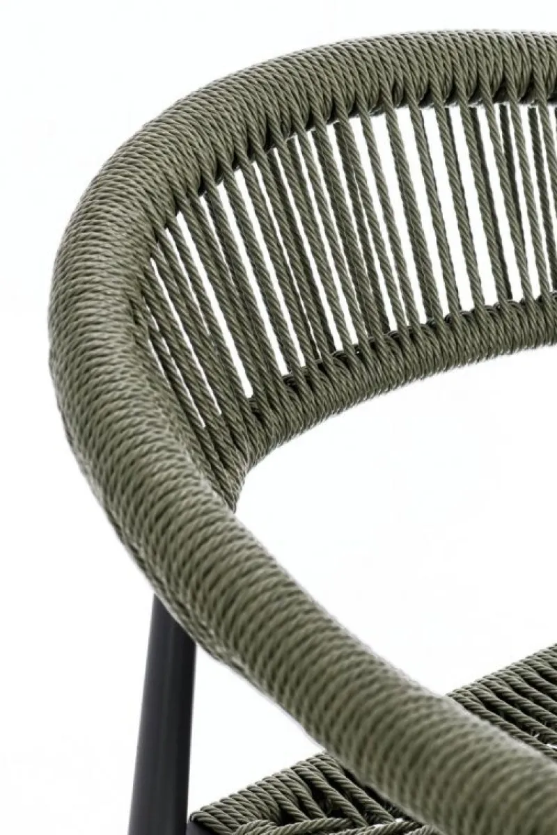 New Bizzotto SGABELLO BAR JANDIA ANTRACITE/VERDE