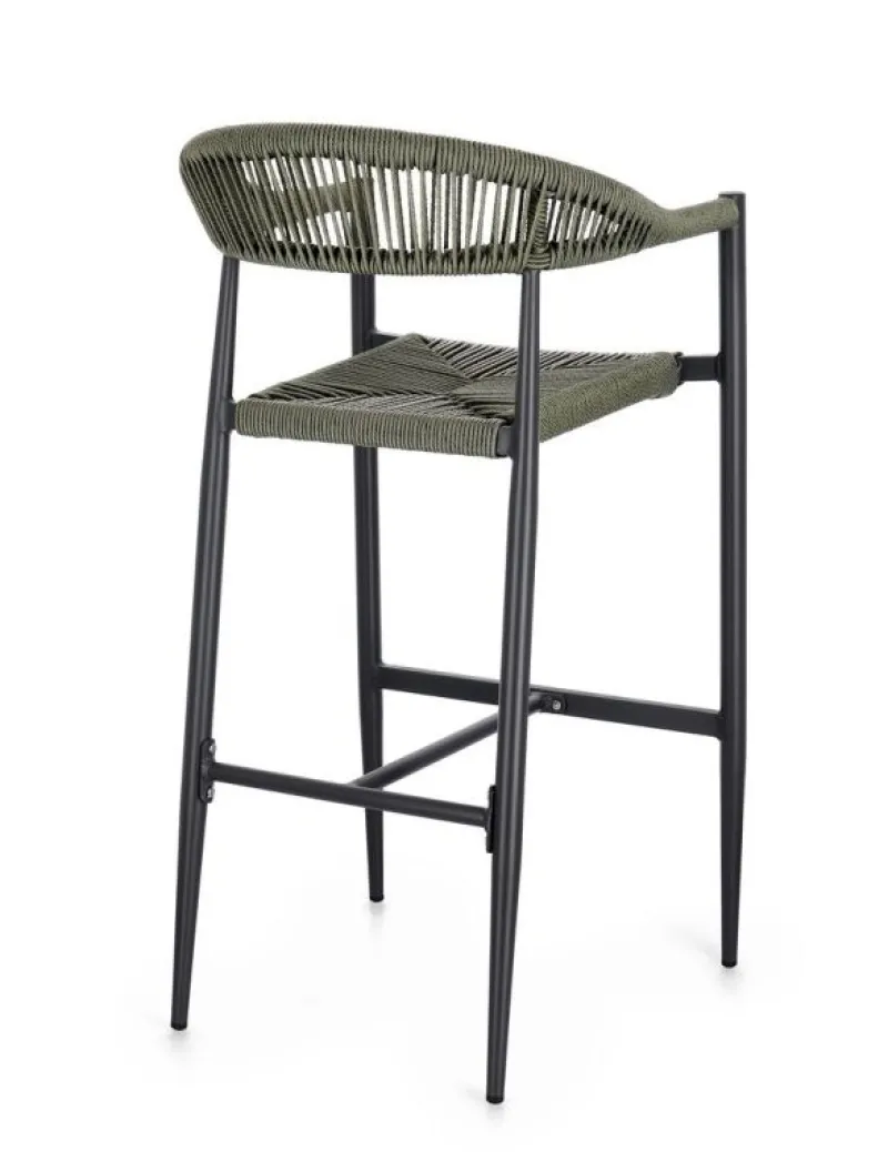 New Bizzotto SGABELLO BAR JANDIA ANTRACITE/VERDE