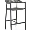 Outlet Bizzotto SGABELLO BAR JANDIA ANTRACITE/GRIGIO