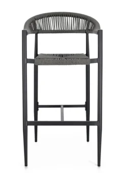 Outlet Bizzotto SGABELLO BAR JANDIA ANTRACITE/GRIGIO