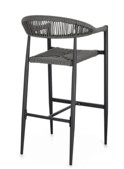 Outlet Bizzotto SGABELLO BAR JANDIA ANTRACITE/GRIGIO