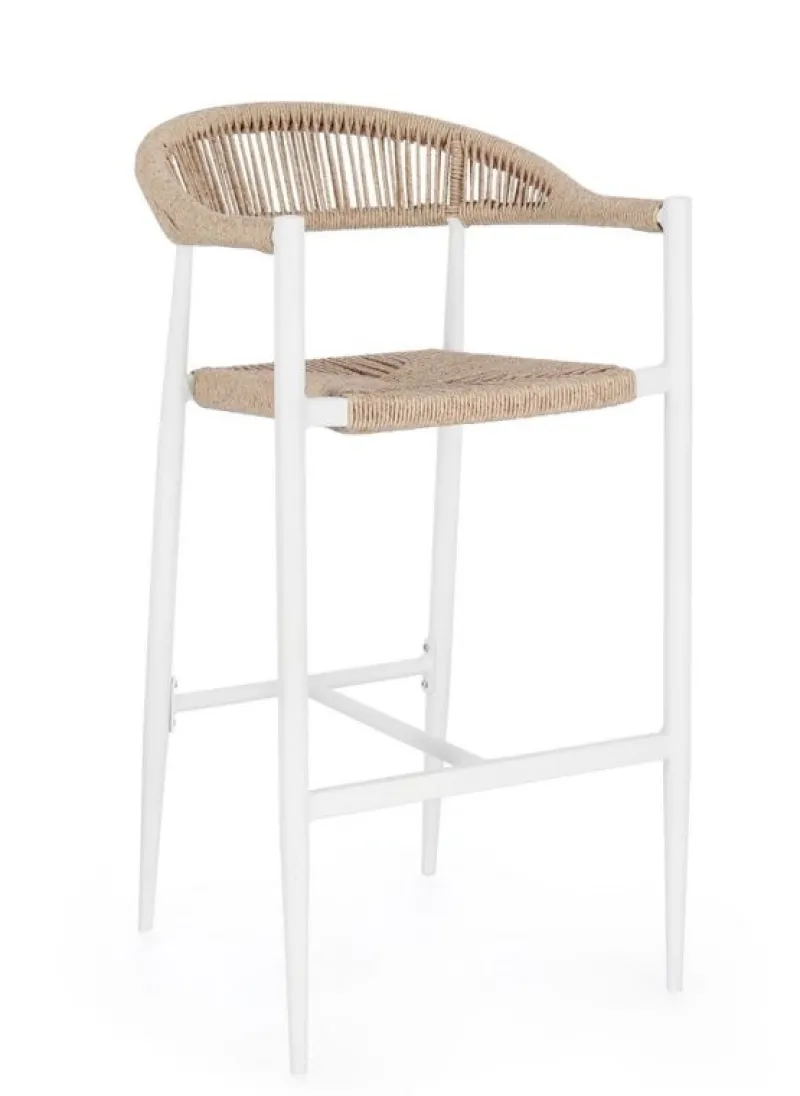 Hot Bizzotto SGABELLO BAR JANDIA BIANCO/BEIGE