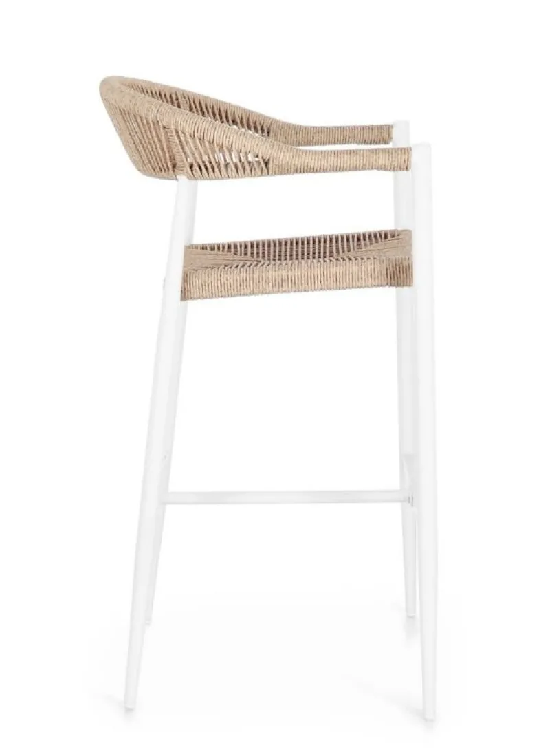 Hot Bizzotto SGABELLO BAR JANDIA BIANCO/BEIGE