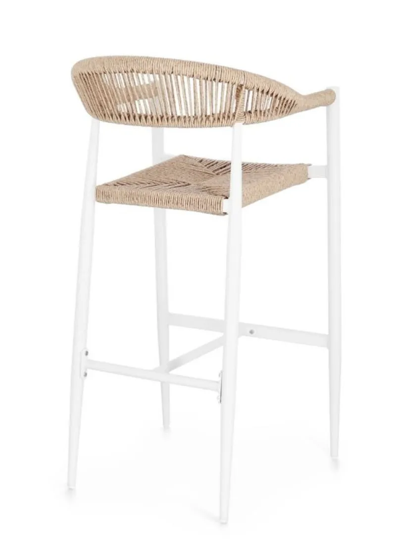 Hot Bizzotto SGABELLO BAR JANDIA BIANCO/BEIGE